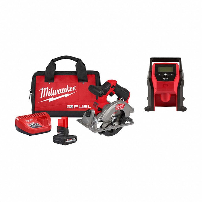 M12 FUEL Circular Saw Kit + M12 Inflator
