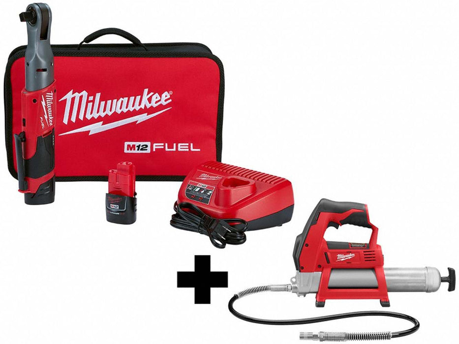 M12 1/2 Ratchet 2Batt M12 Grease Gun