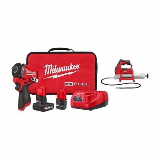 M12 FUEL Impact Wrench + M12 Grease Gun