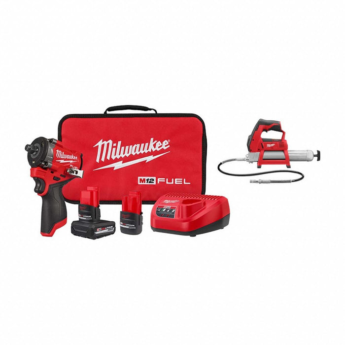 M12 FUEL Impact Wrench + M12 Grease Gun