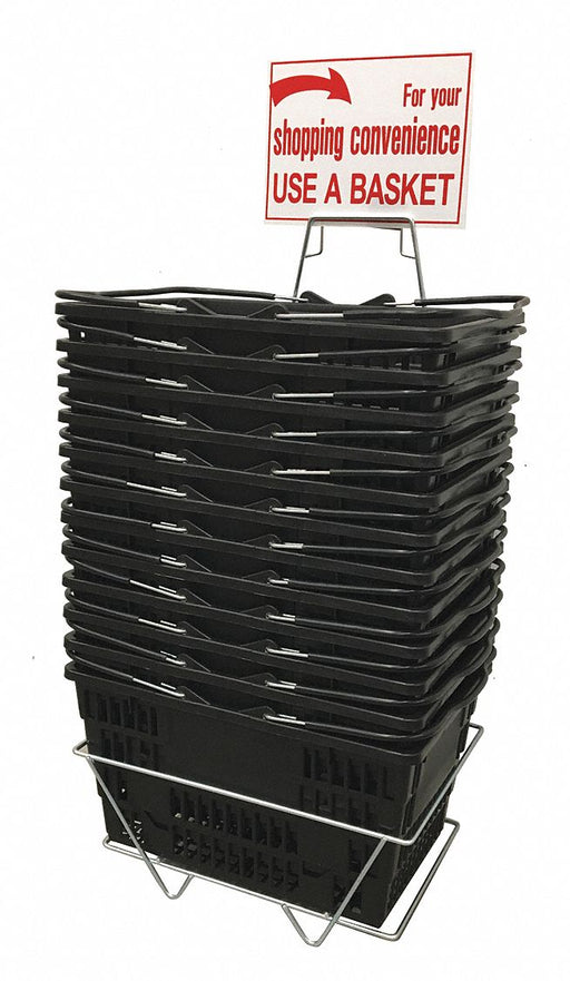 Hand Basket Set Jumbo Black