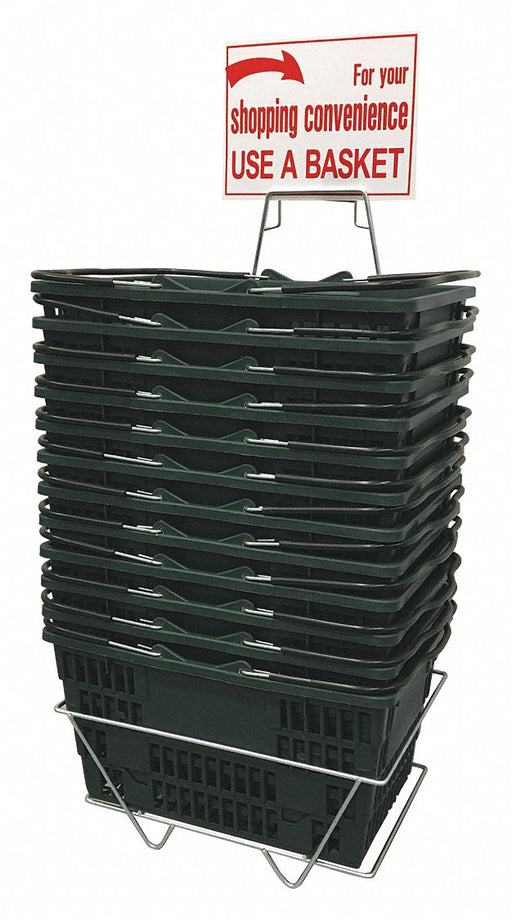 Hand Basket Set Jumbo Green