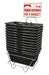 Hand Basket Set Regular Black Plastic