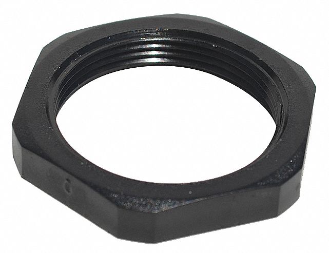 Lock Nut 1/4-18 Gr PA6 Nylon Gloss PK10