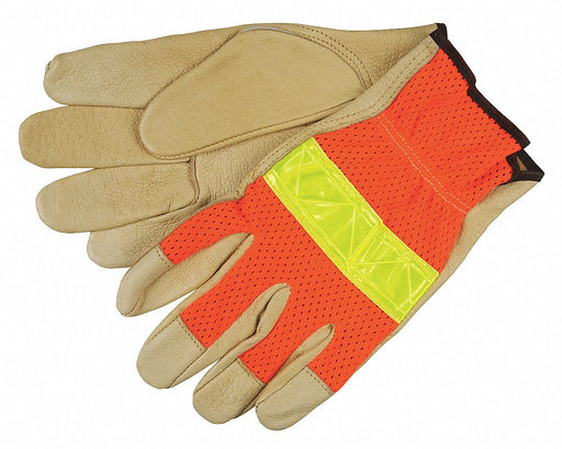 Leather Gloves Beige L PR