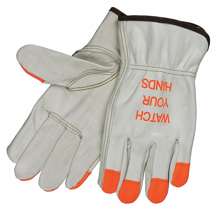 Leather Gloves Beige M PR