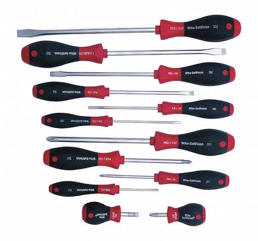Softfinish 12Pc Screwdriver Set Slot/Ph