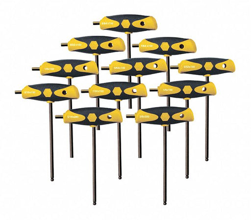 11 Pc Ball End Hex Inch Comfortgrip T-Ha
