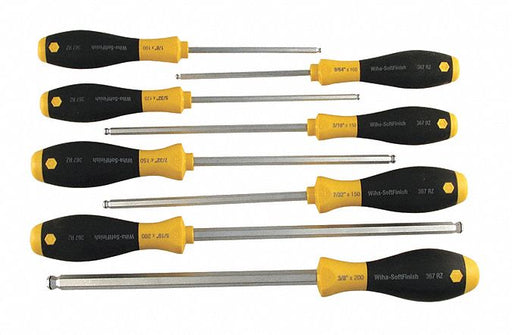 8 Pc Magicring Inch Screwdriver Set 1/8