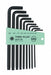 9 Pc Long Arm L-Wrench Set In Plastic Ho