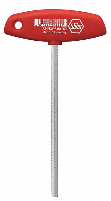 6.0Mm X 100Mm T-Handle Metric Hex Key Wi