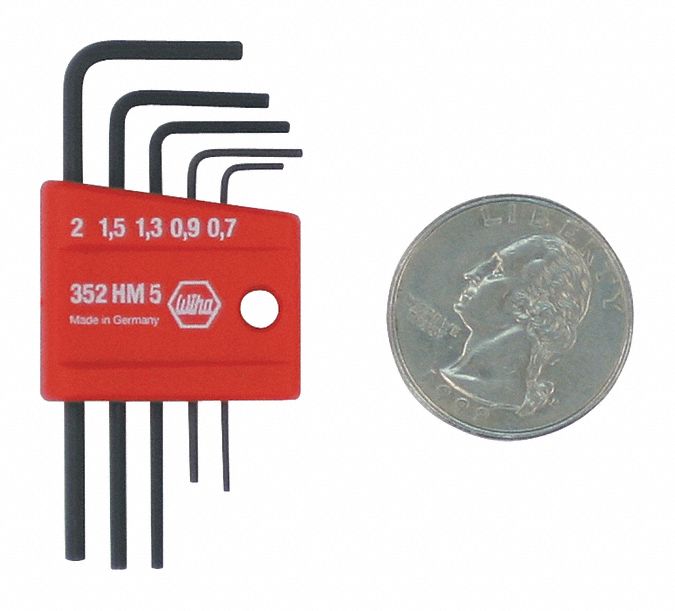 Wiha Mini L-Key Short Arm 5 Pc Min Orde
