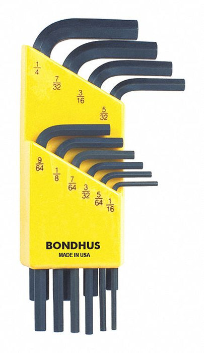 Set 10 Hex L-Wrenches - Short