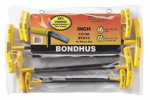 Set 10 Ball End/Hex Graduated T-Handles