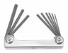 Set 9 Hex Metal Handle Fold-Up Tools