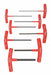 Set 8 Hex T-Handles 6In Length
