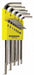 Set 9 Plated Hex L-Wrenches- Short