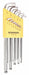 Set 13 Plated Stubby Ball End L-Wrenches