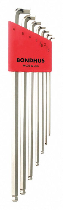 Set 7 Plated Ball End L-Wrenches Xl