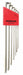 Set 7 Plated Ball End L-Wrenches Xl