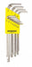 Set 12 Plated Ball End L-Wrenches- Long
