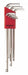 Set 9 Plated Ball End L-Wrenches Xl