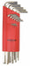 Set 15 Plated Hex L-Wrenches- Xlong