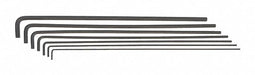 Set 7 Hex L-Wrenches 12 Long