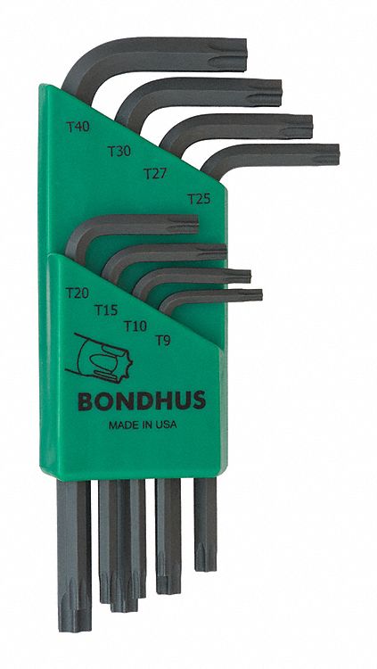 Set 8 Star L-Wrenches- Short Arm