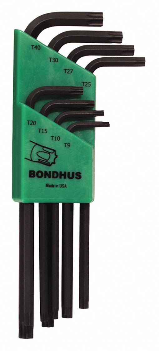 Set 8 Star L-Wrenches- Long Arm