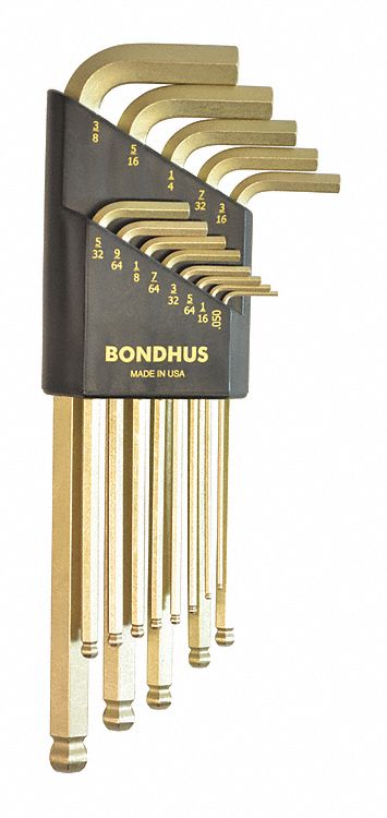 Set 13 Plated Ball End L-Wrenches