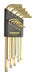 Set 13 Plated Ball End L-Wrenches