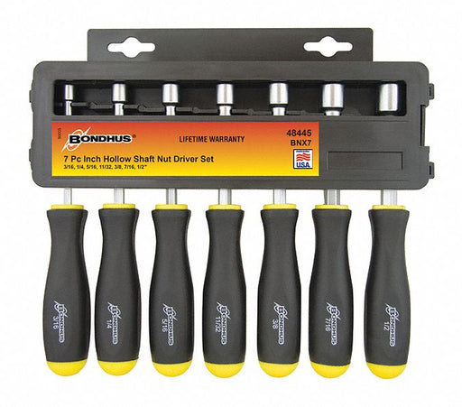 Set 7 Hollow Shaft Nut Driver