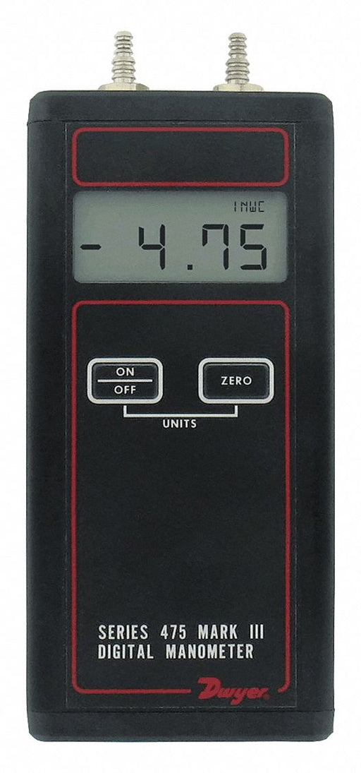 Handheld Digital Manometer 4 Digit LCD