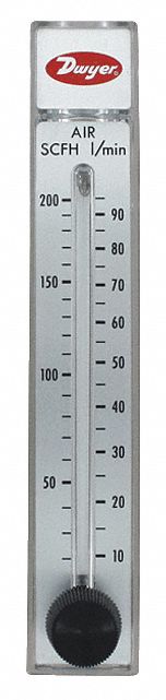 Range 5-50 Flowmeter Scfh Air With Ss V
