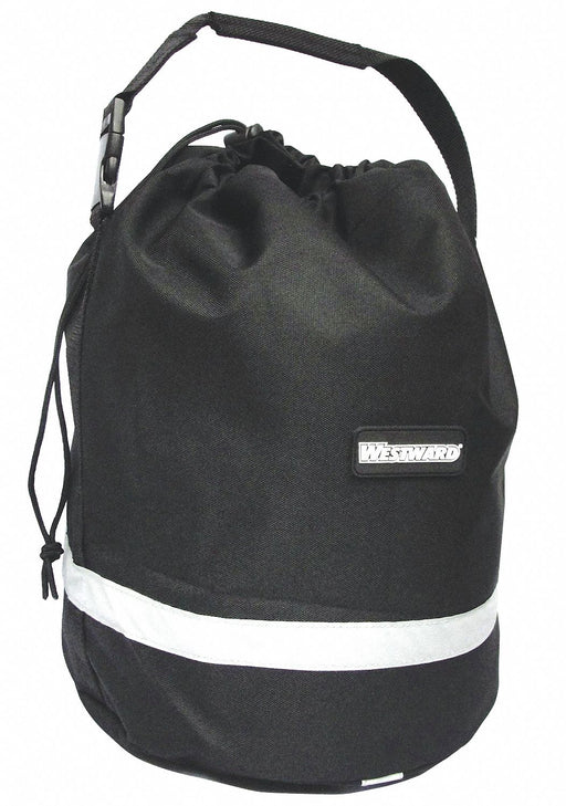 Unlined Bag Drawstring 10x10x14In Black