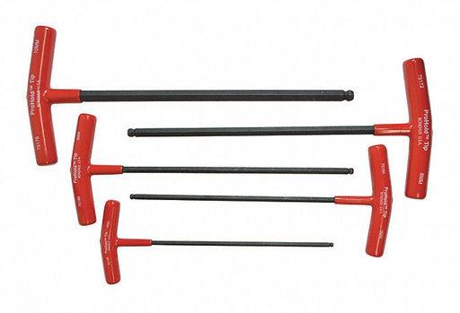 Set 5 Ball End Graduated Length T-Handle