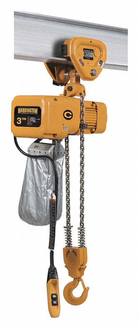 K8794 Elec. Chain Hoist w/Trolley 6000lb 10 ft
