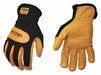 Mechanics Gloves Leather Blk/Tan M PR