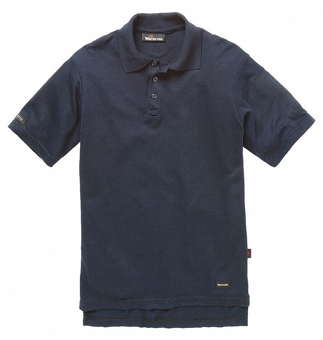 FR Short Sleeve Shirt Navy 3LT Button