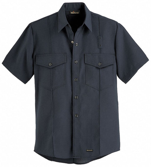 FR Short Sleeve Shirt Black 38 in Snaps