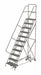 Rolling Ladder 11 Step Steel Serrated