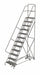 Rolling Ladder 12 Step Steel Perforated