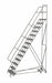 Rolling Ladder 14 Step Steel Perforated