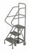 Rolling Ladder 3 Step Steel Serrated