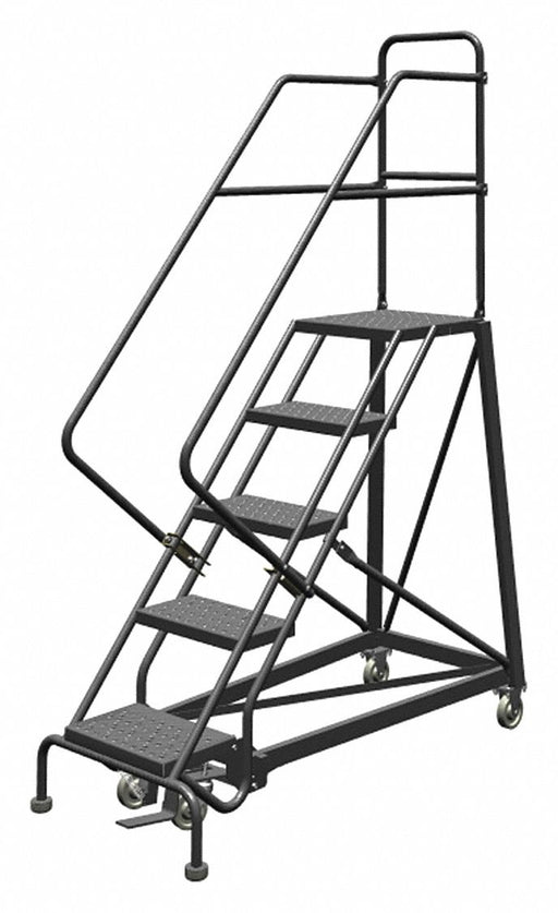 Rolling Ladder 5 Step Steel Perforated