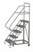 Rolling Ladder 5 Step Steel Serrated