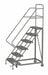 Rolling Ladder 6 Step Steel Serrated