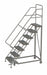 Rolling Ladder 7 Step Steel Serrated