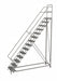 Rolling Ladder 14 Step Steel Perforated